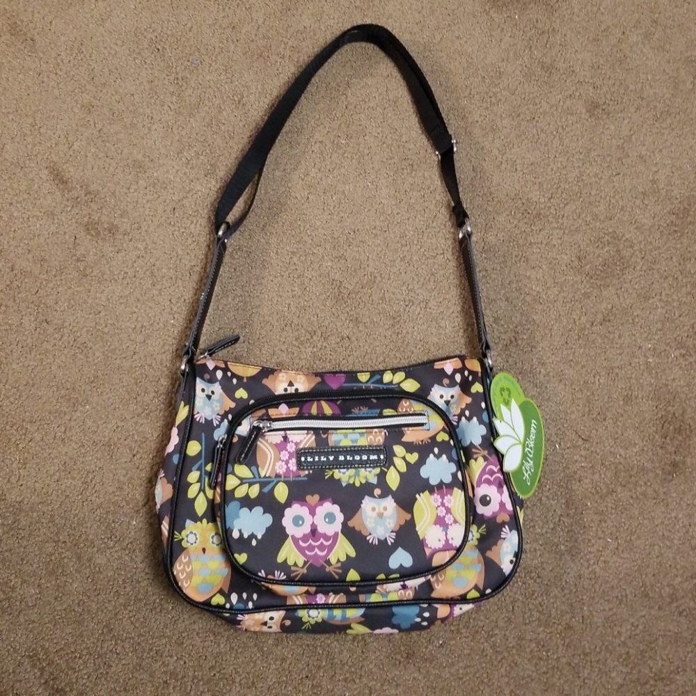 Lily bloom owl purse